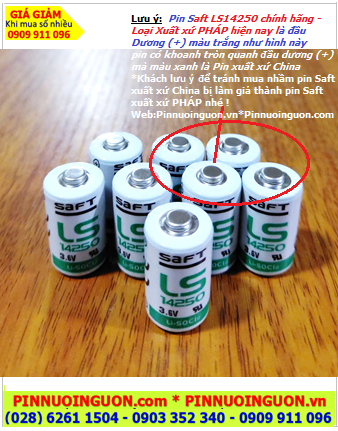 Saft LS14250, Pin nuôi nguồn PLC Saft LS14250 lithium 3.6v /12AA 1200mAh chính hãng, Xuất xứ PHÁP